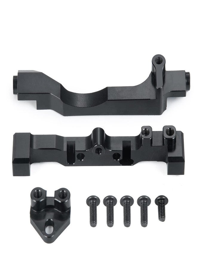 JGGZONE حامل سيرفو من سبائك الألومنيوم من JGGZONE لسيارة Axial SCX10 III AXI03007 1/10 RC Crawler Car، قطع غيار وملحقات ترقية، مجموعة حامل سيرفو (أسود) - Image 1